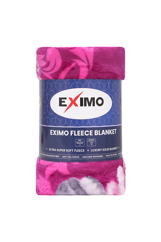EXIMO Ultra Soft Fleece Blanket 150x220 cm | Lightweight Warm Microfiber Polka Dot Blanket for Bed, Couch & Travel | Machine Washable Single AC Blanket, 750 GM