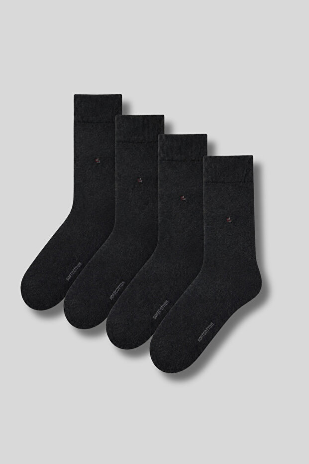 Men's 4-Pack Cotton Patterned Socks