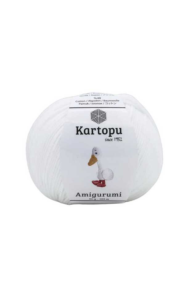 Amigurumi K010-White 50 Gr 165 m Lot 70057