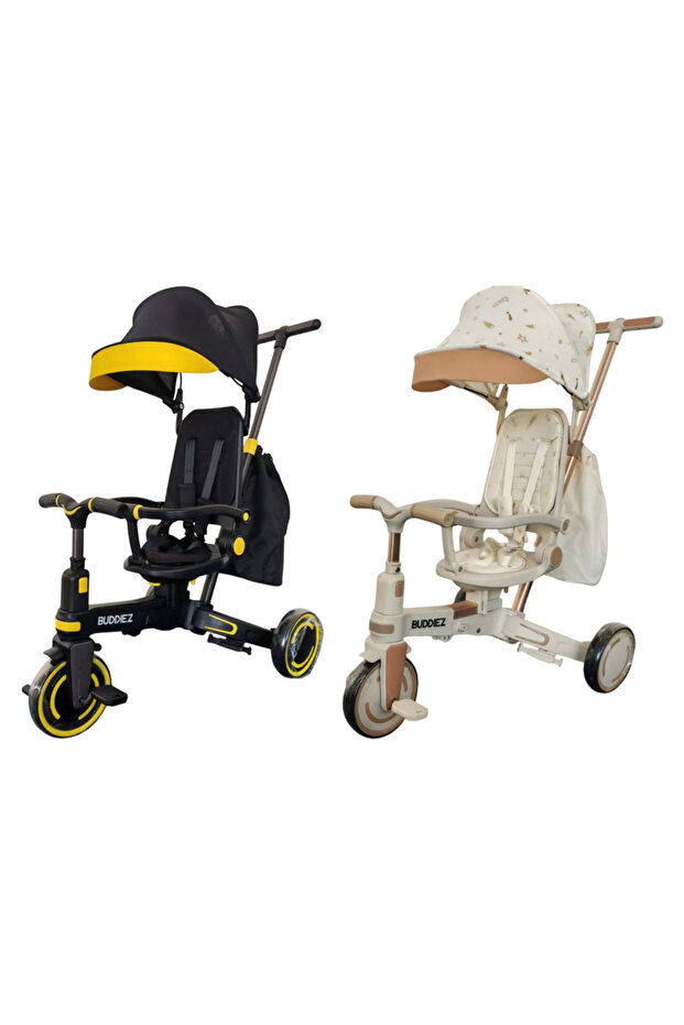 - Bike Stroller 8-in-1 Convertible Tricycle & Stroller - Black