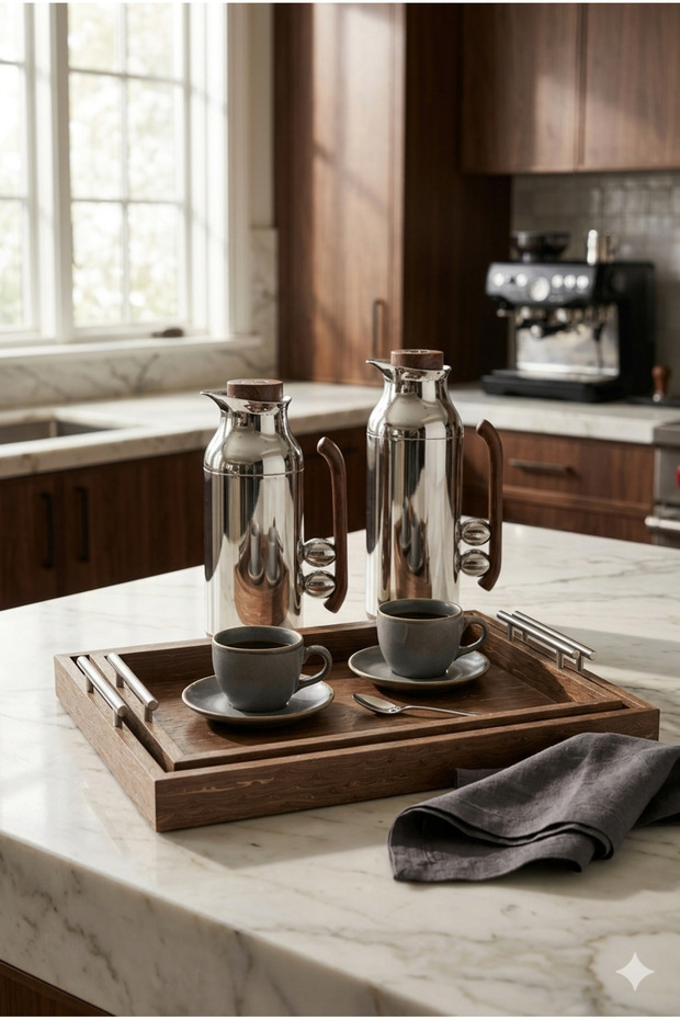 Luxury Tea and Coffee Set with High-Quality Serving Trays