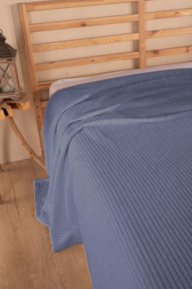 Double Hair Braid Pique | 100% Cotton | Bedspread | 200 X 220 cm