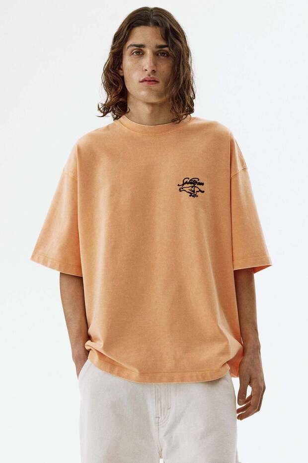 Oversized Fit Printed cotton T-shirt