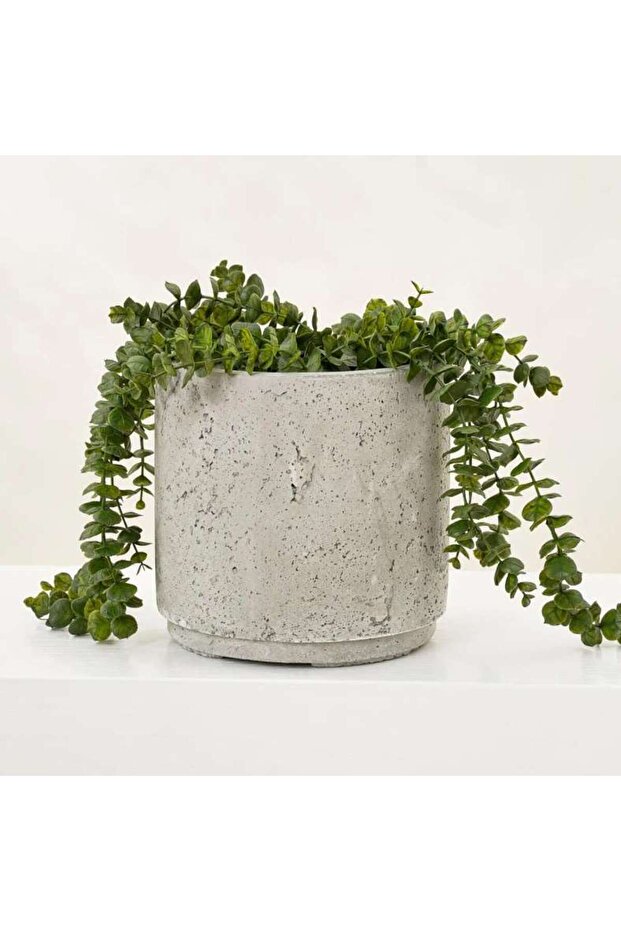 Kaylee Cement Planter 26x26.5cm- Grey