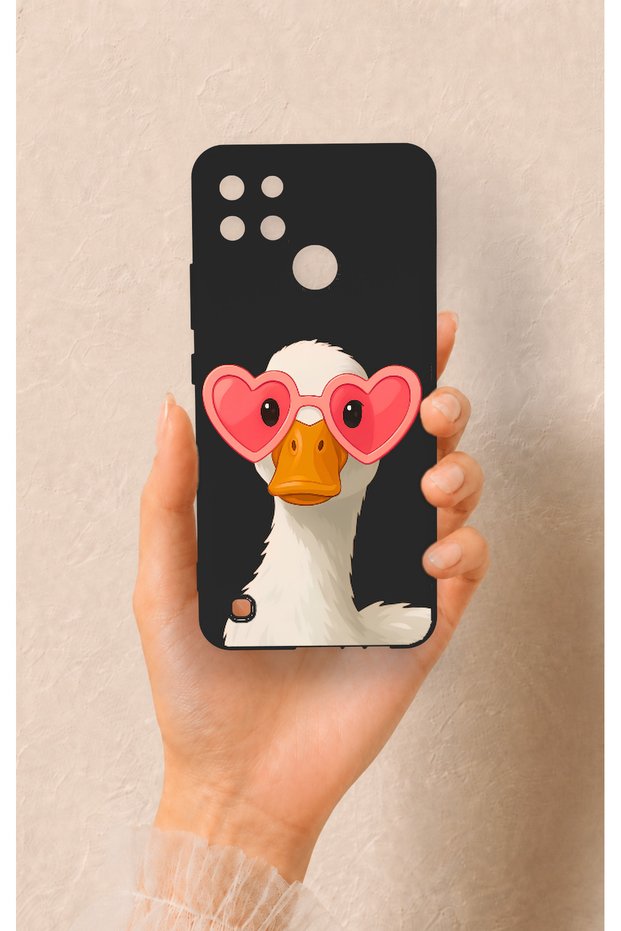 Realme C21Y Compatible Silicone Case with Duck Pattern
