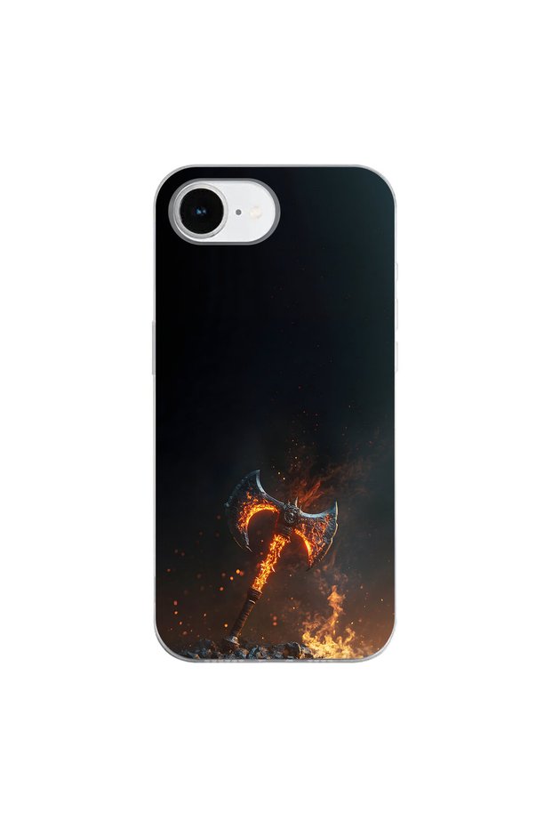 iPhone 16E Compatible Savaş 1 Design Transparent Case