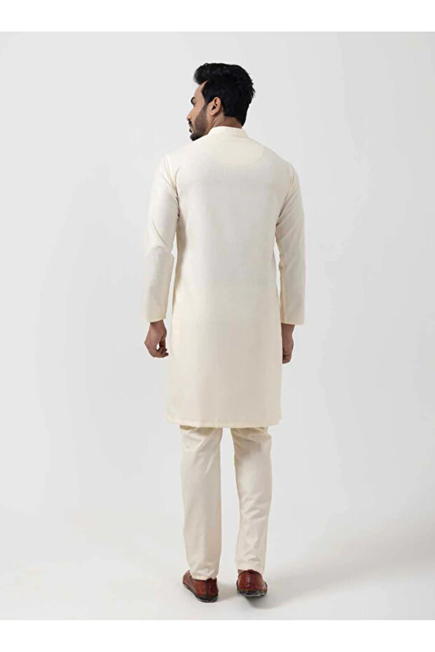 Mens Plain Cotton Kurta Set