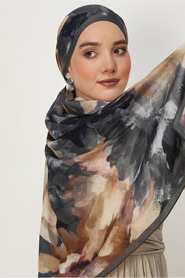 شال منعش بنقشة الزهور 8646