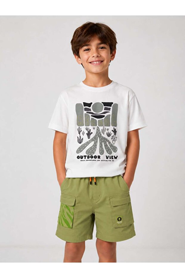 Cool T-Shirt for Ages 03-12 - Cream