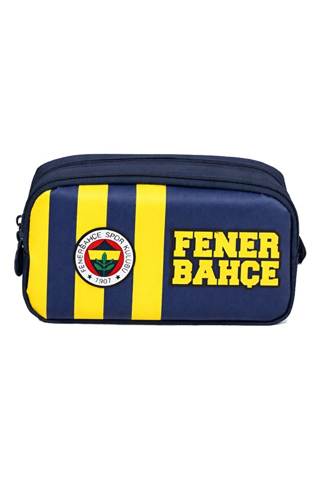 Two-Eye Boy Printed Blue - Yellow School Pencil Bag/Pencil Holder - 70016
