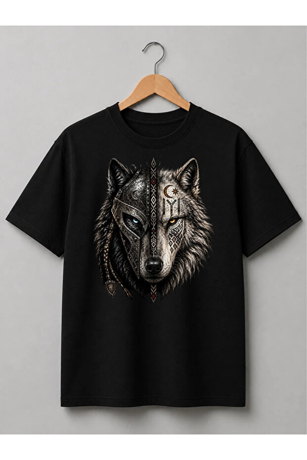 Tunalya Strong Bozkurt Special Design Premium Printed Unisex Cotton T-Shirt - High Quality