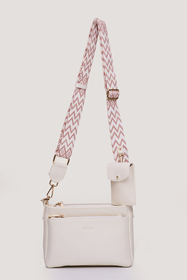 Multi-Compartment Women's Crossbody Bag with Wallet Charm Detail, Multi-Compartment Daily Shoulder Bag Elt2505