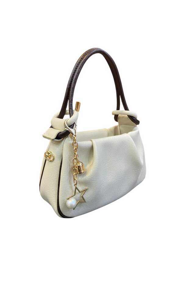Amazing Stylish Bag in Cream and Brown