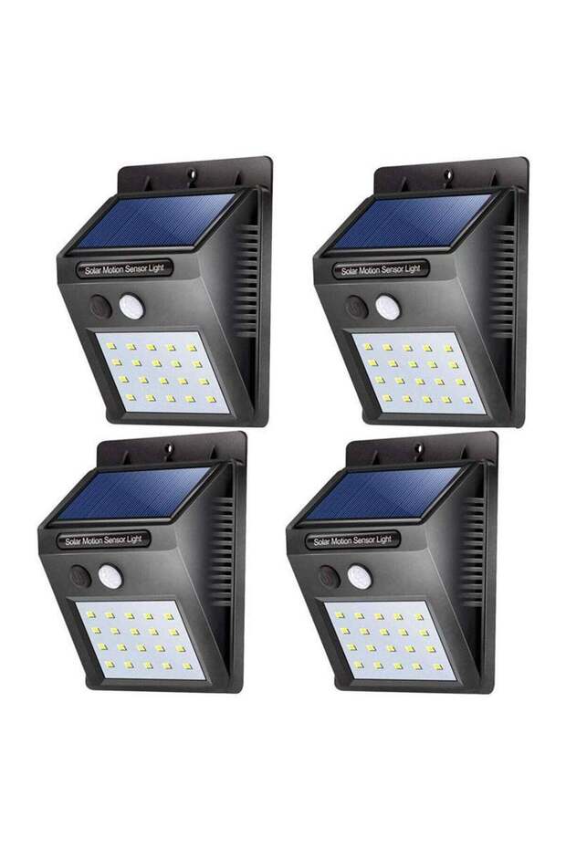4 pack 35 LED Solar Lights Outdoor Waterproof Solar Motion Sensor Light Wireless Lights Outside Wall Lamp for Driveway Patio Garden Path