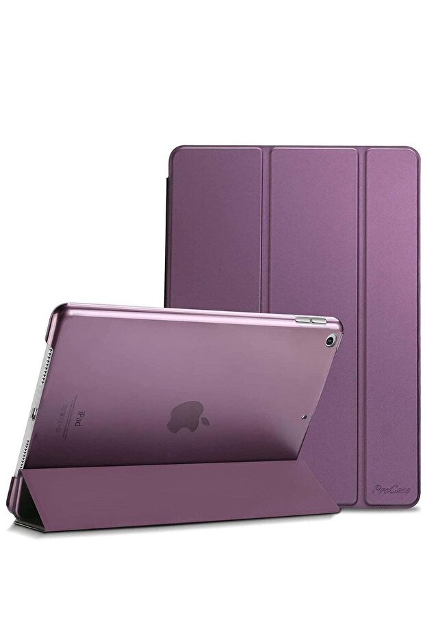 iPad 10.2 Case - Slim Stand Hard Back Shell Protective Smart Cover for iPad 9th Generation (2021), 8th Generation (2020), and 7th Generation (2019) - Purple