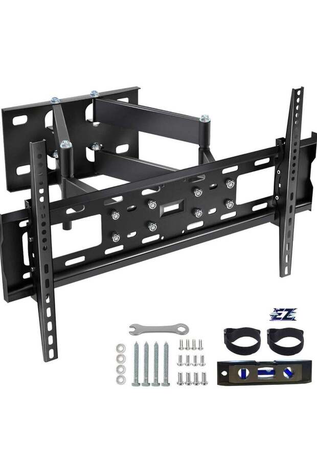 Adjustable, Tilting and Swivelling TV Wall Mount for Curved Flat TVs and Monitors (32-75 Inch)
