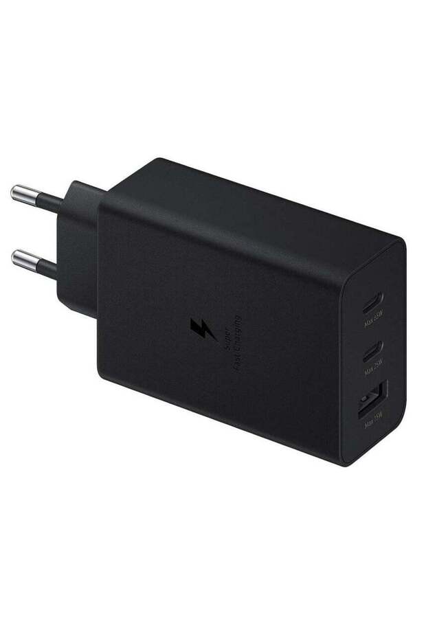65W Power Adapter Trio – Black, Compact and Efficient