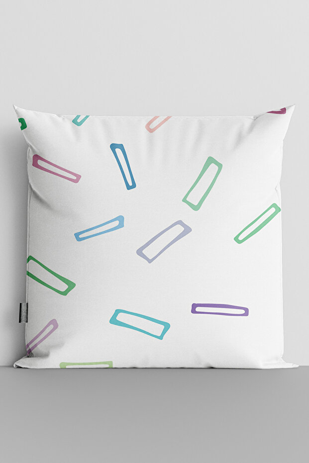 Colorful Rectangles Double-Sided Digital Printed Throw Pillow Cover - 1998