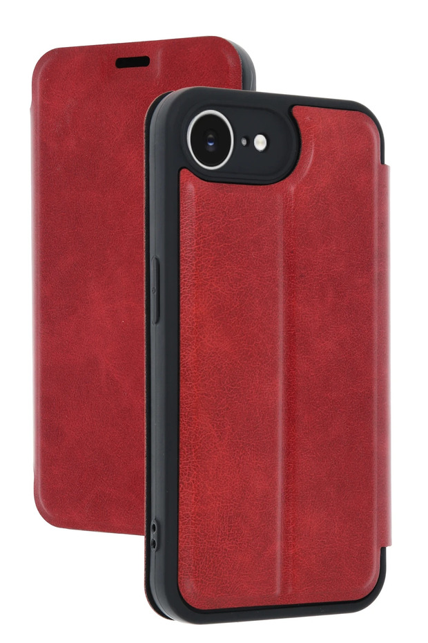 Uryport Apple iPhone 16E Case Flip Cover - Red