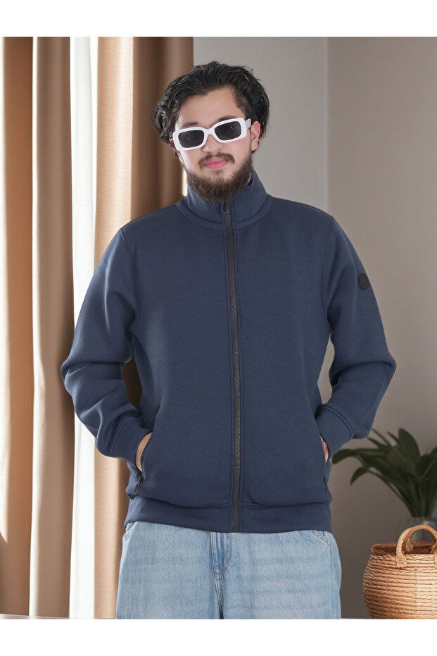 Mens High Neck Polyester Jacket