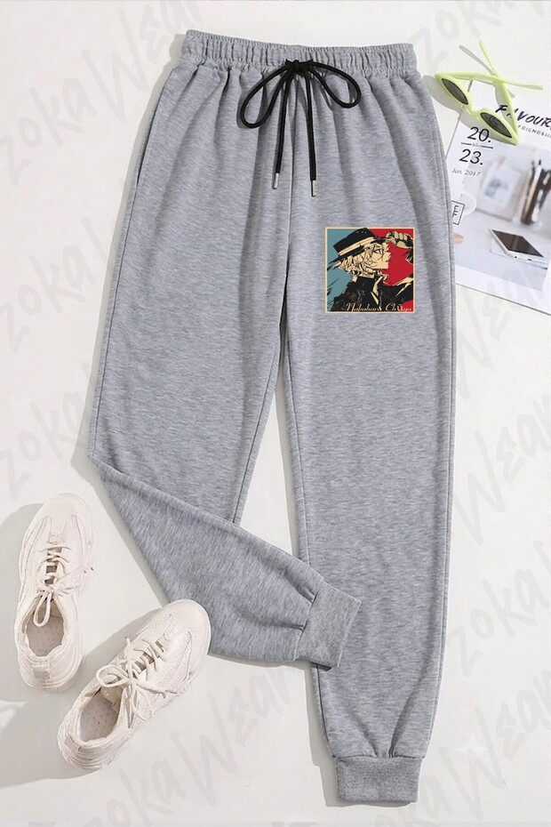 Unisex Nakahara Chuya Printed Sweatpants