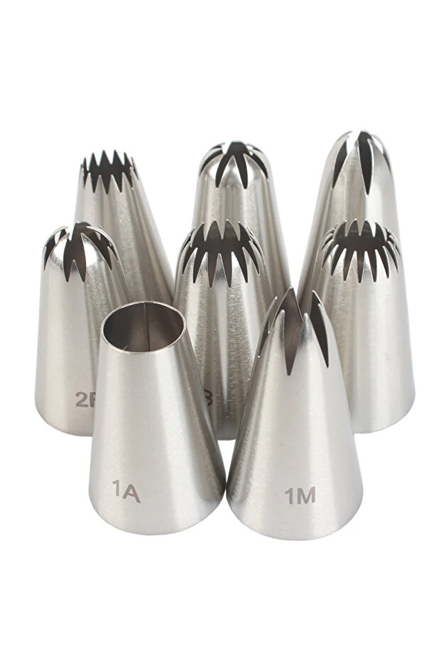 Ensemble de 8 buses de tuyauterie, buses de glaçage en acier inoxydable, pointes de tuyauterie de...
