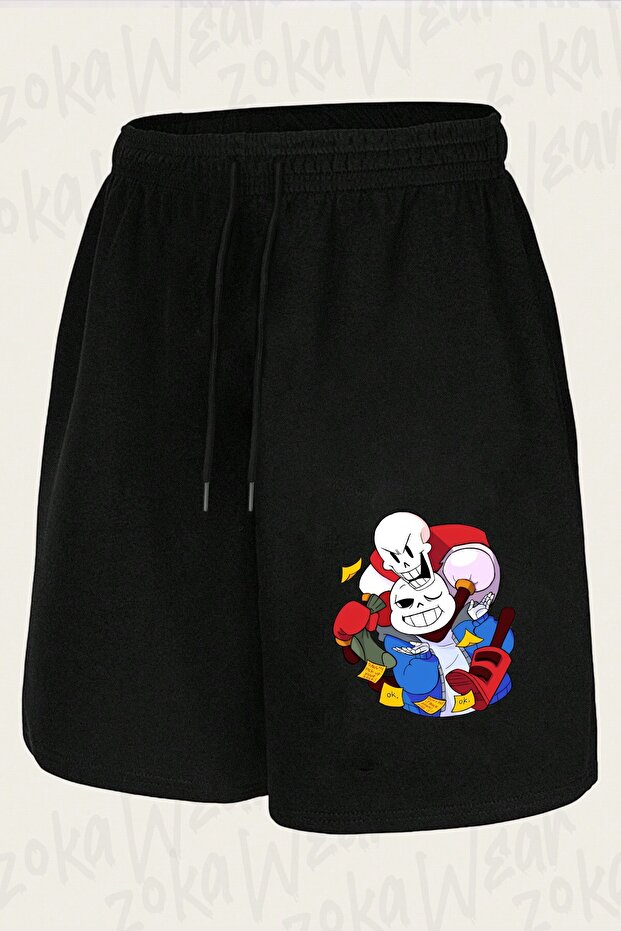شورت مطبوع بتصميم Undertale Sans v30 للجنسين