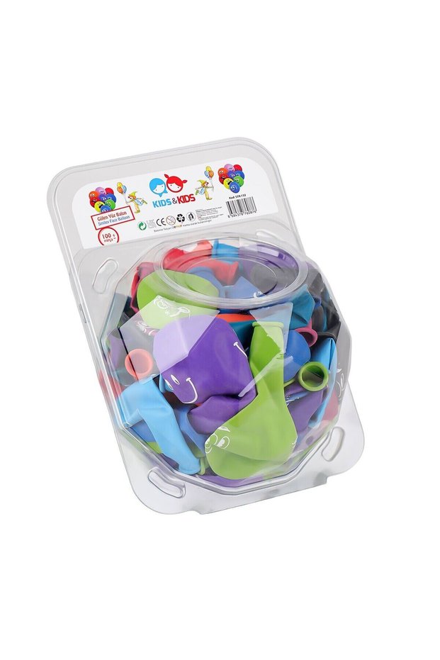 STR-132 Smiling Face Balloons, Pack of 100 - 1 Pack