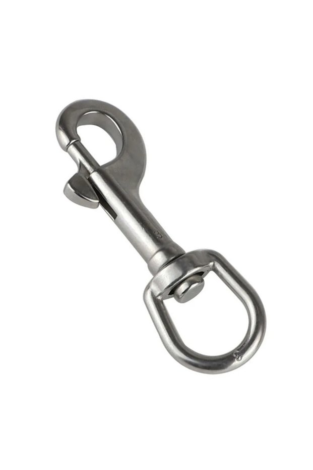 91mm 1PCS 316 Stainless Steel Diving Swivel Bolt Snap Spring Hook Clip For Scuba Diving Pet Leash Fl