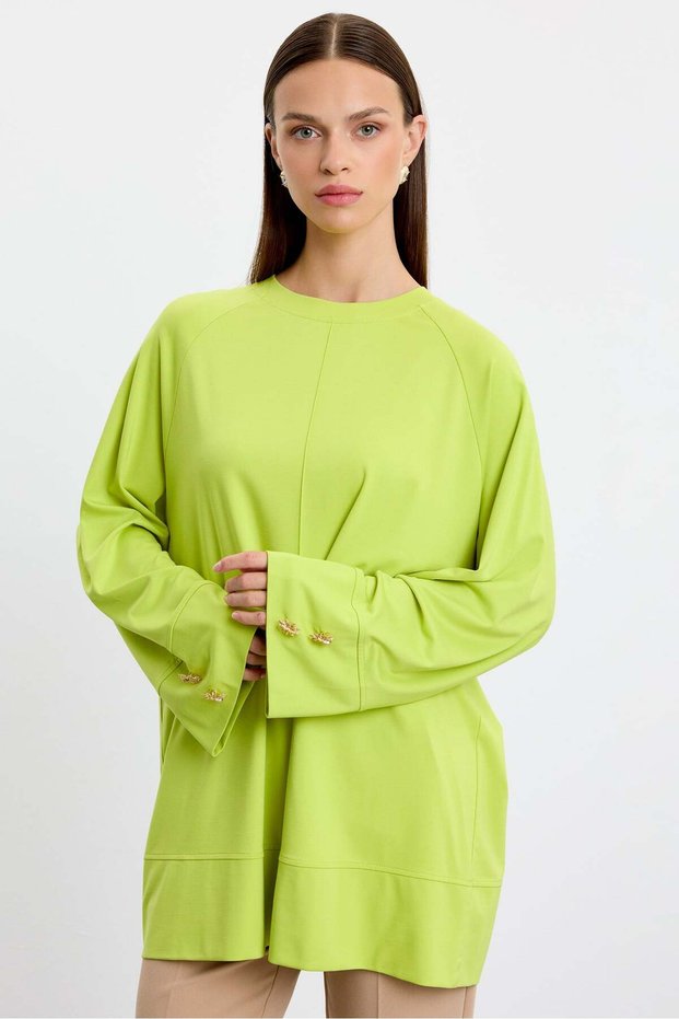 Tunic with Cuff Accessories Asi̇t