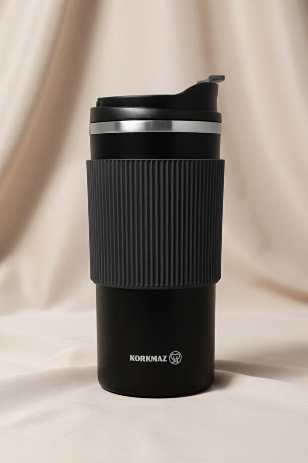 Freedom Plus Coffee Mug 480 ml – Stainless Steel Thermo Coffee Cup Black