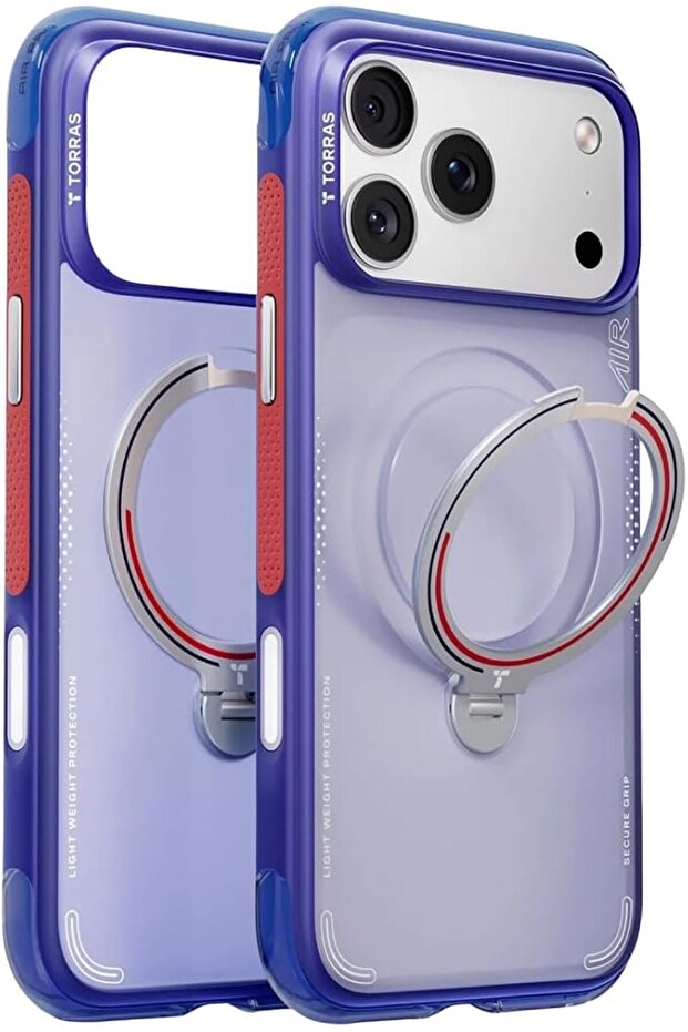 Football Series Case with wireless compatiblity for iPhone 17 Pro Max Ostand Air 360° Rotating Kickstand, Mili-Grade Drop Protection, Slim Lightweight Protective Cover, Horizon