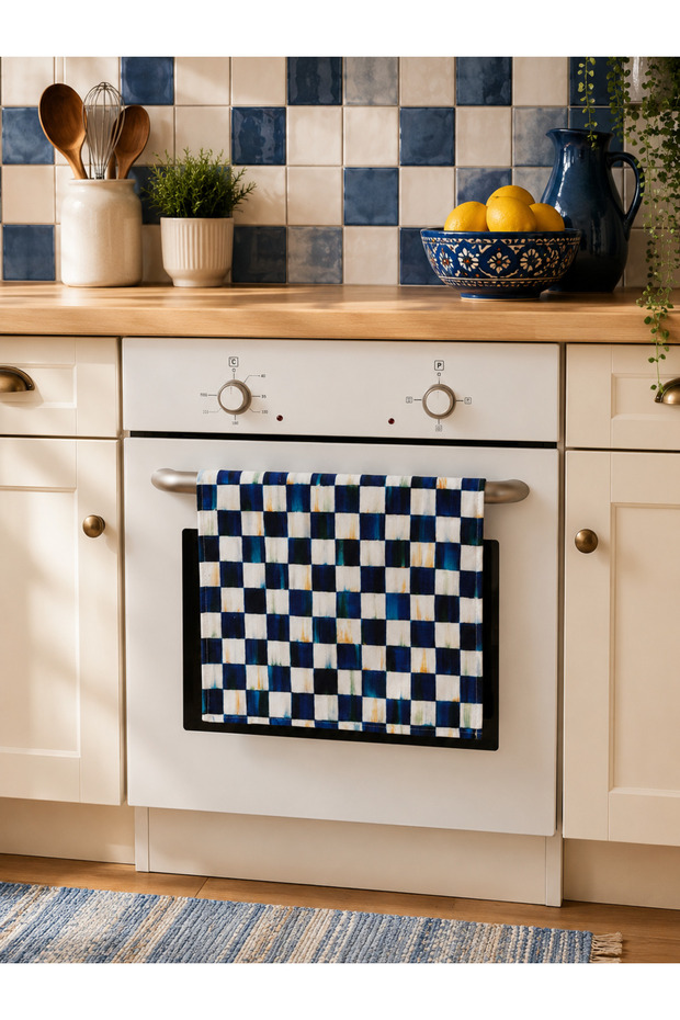 Decorative Digital Printed Fabric Oven Cover and Ornament Kitchen Decor (Sk-Fö-59)