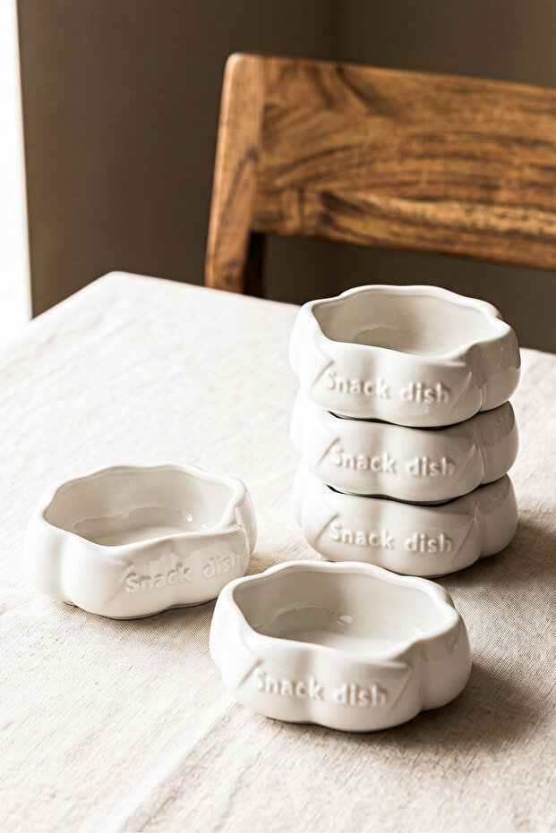 Snack Dish 6-Piece Porcelain Jam Bowl Sauce Bowl 4 cm X 7 cm