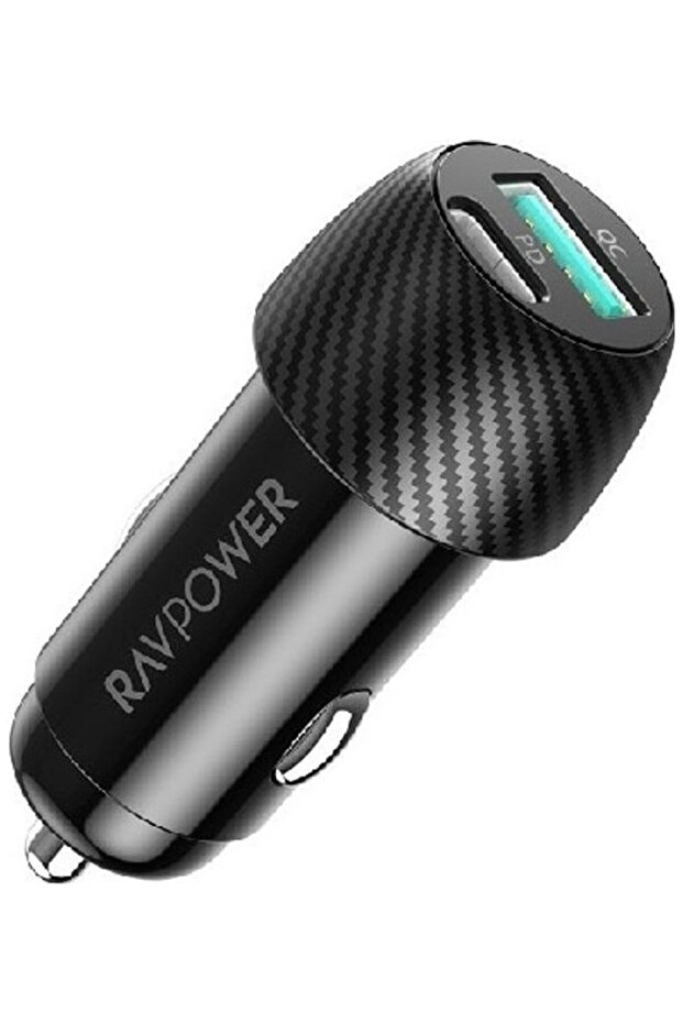 شاحن سيارة بايونير 49 واط USB-C و USB-A - أسود