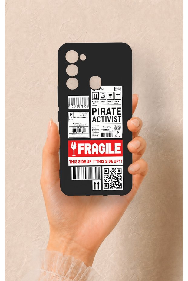 Tecno Spark 8C Compatible Fragile Patterned Silicone Case