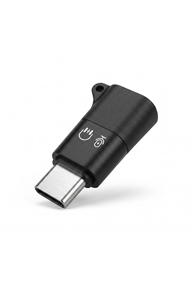 Type-C Headphone Microphone Audio Adapter Black Hdx1085