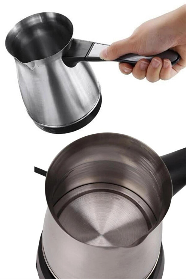 Stainless Steel Turkish Coffee Machine 6 Cup Capacity Electric Coffee Pot