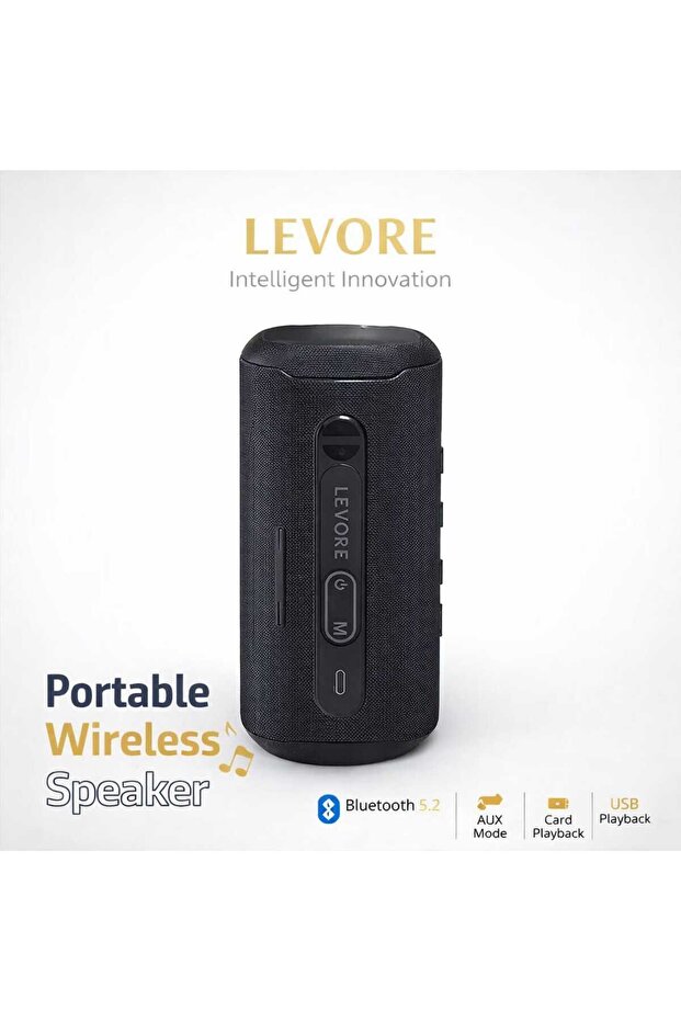 Portable Wireless Bluetooth Speaker with USB & AUX Playback