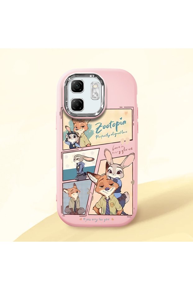 Infinix Smart 9 Compatible Shock-Absorbing Camera Protected Pink Silicone Case