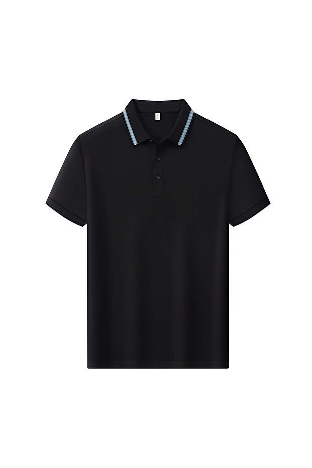 Arw98366 Seri̇ntutan--High Quality Buttoned Men's Polo Collar Tshirt