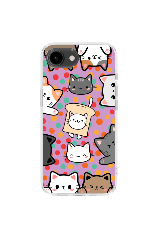 iPhone 16E Compatible Printed Transparent Phone Case | Collection: Pawprint Stories