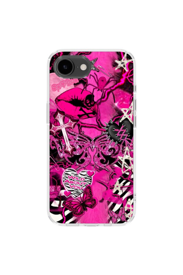 iPhone 16E Compatible Printed Transparent Phone Case | Collection: Chromatica Aura