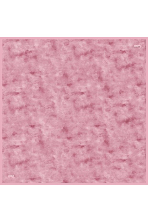 Pink Vintage Pattern Twill Silk Scarf