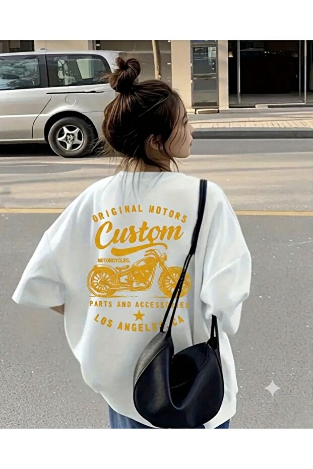 Unisex Custom Motor Printed Casual Digital Printed T-Shirt