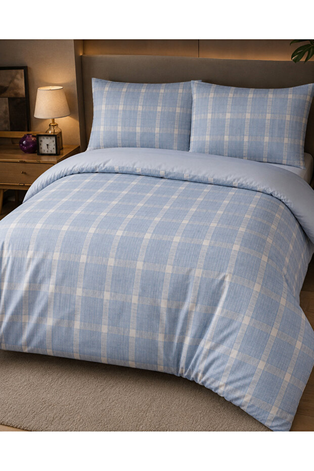 100% Cotton Double Duvet Cover Set (Boxed)