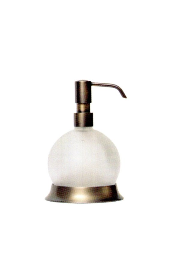 Lider Countertop Liquid Soap Dispenser Antique/Black (Luxury, 100% Brass)