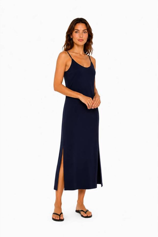 100% Cotton Strappy Single Combed Cotton Dress – Soft Textured, Suitable for Daily Use