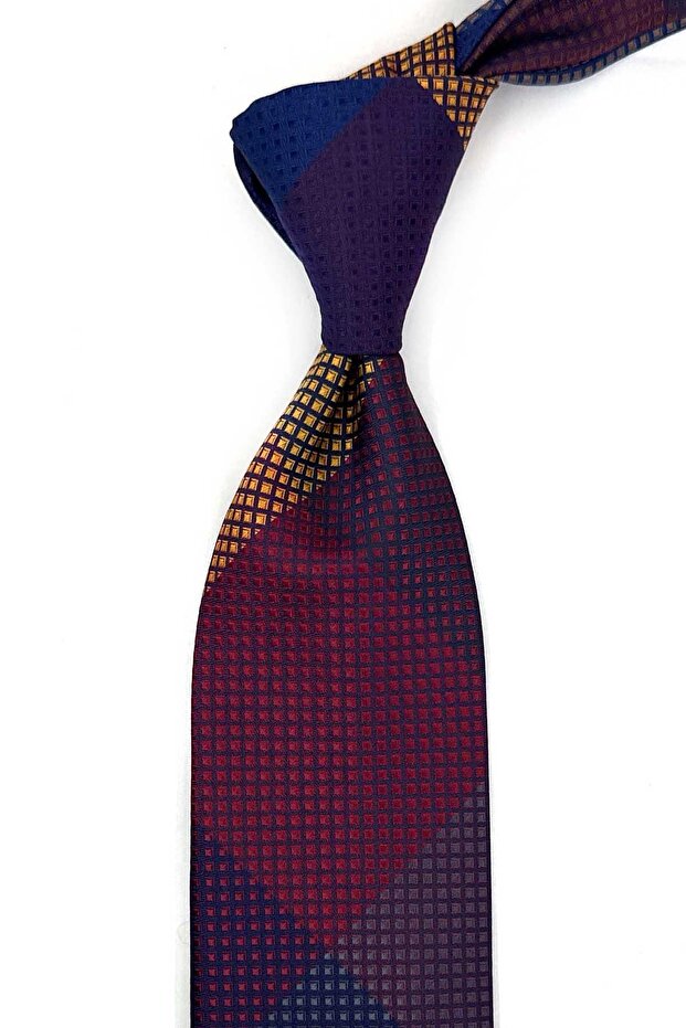 Small Pattern Patchwork Classic Tie Kk13828