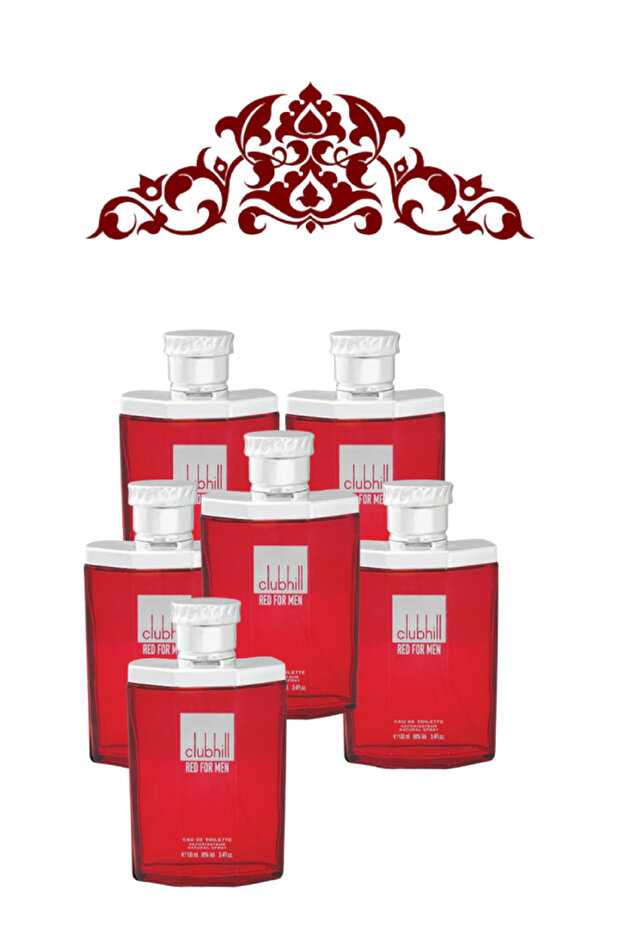 6 قطع عطر كلوب هيل ريد للرجال 100 مل